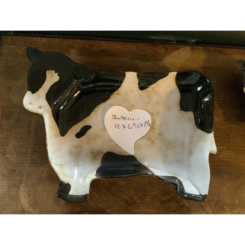 Rate Ceramic Holstein Cow Tray